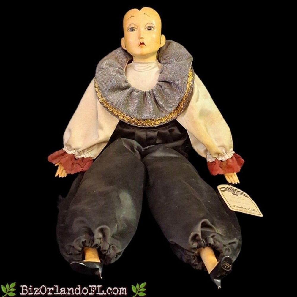 VINTAGE: 1980s Pia Bradley Porcelain Clown Doll Limited Edition #108 of 3500 TLC